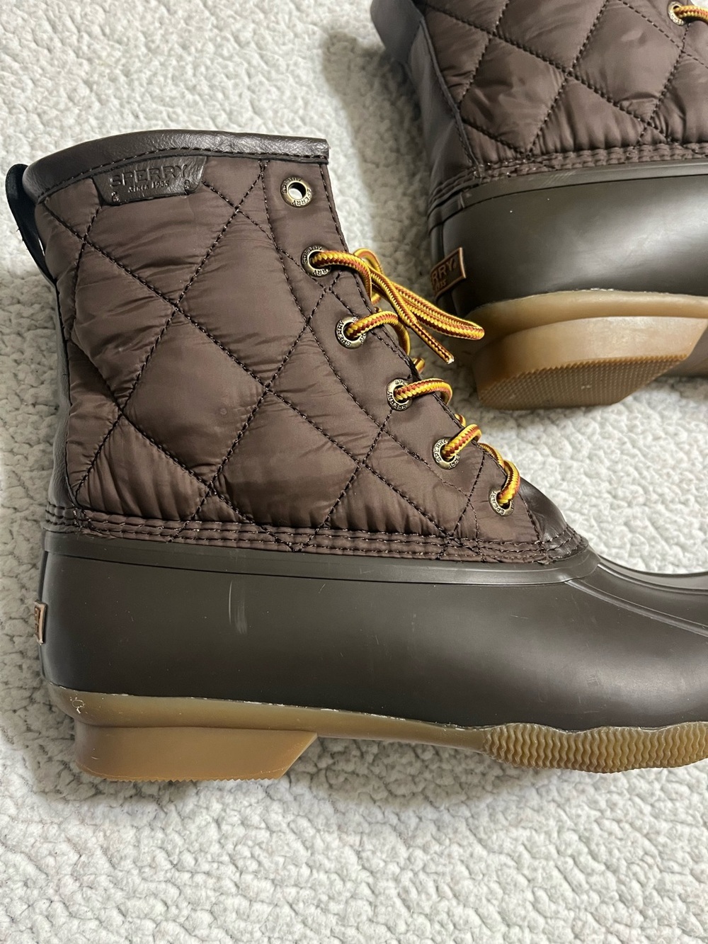 Sperry Saltwater Nylon Quilted Duck Boots - Picture 4 of 10